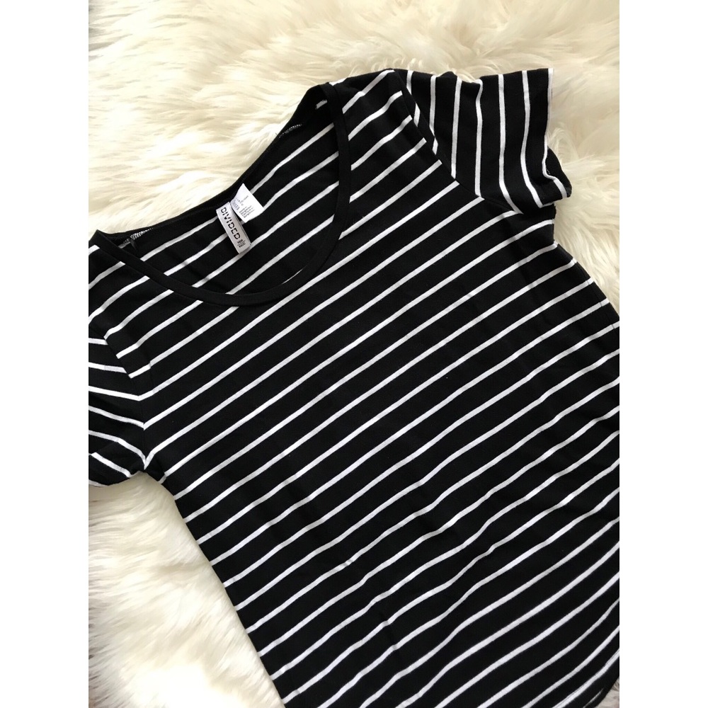 H&M Basic Striped T- Shirt